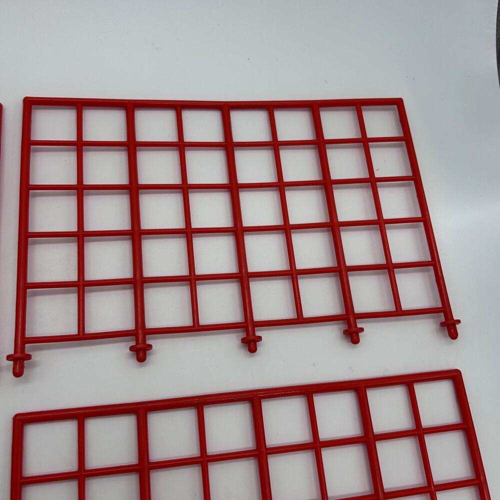 Vintage Galoob WCW Wrestling Ring Cage Parts Sides Only 1990s Toy Red - Picture 6 of 7